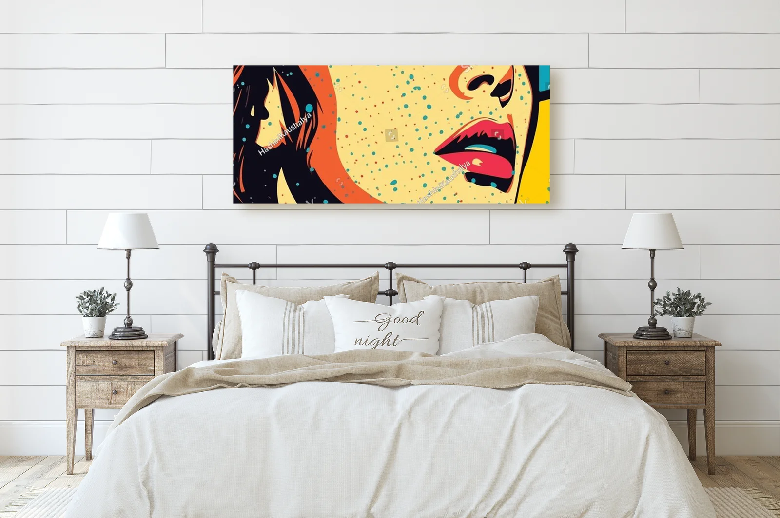 Zachwycająca dziewczyna w stylu pop art