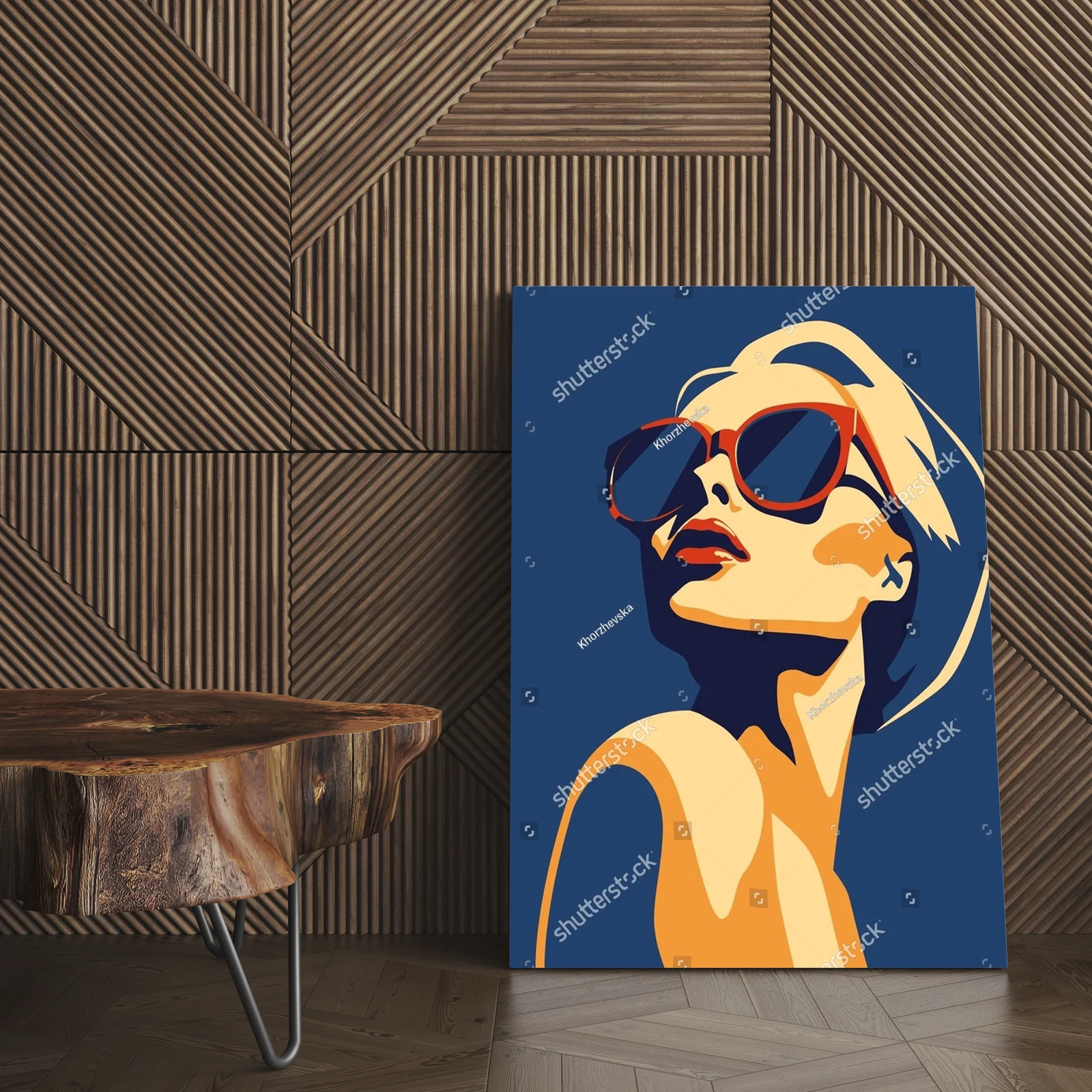 Stylowy portret modnej kobiety w jasnych barwach