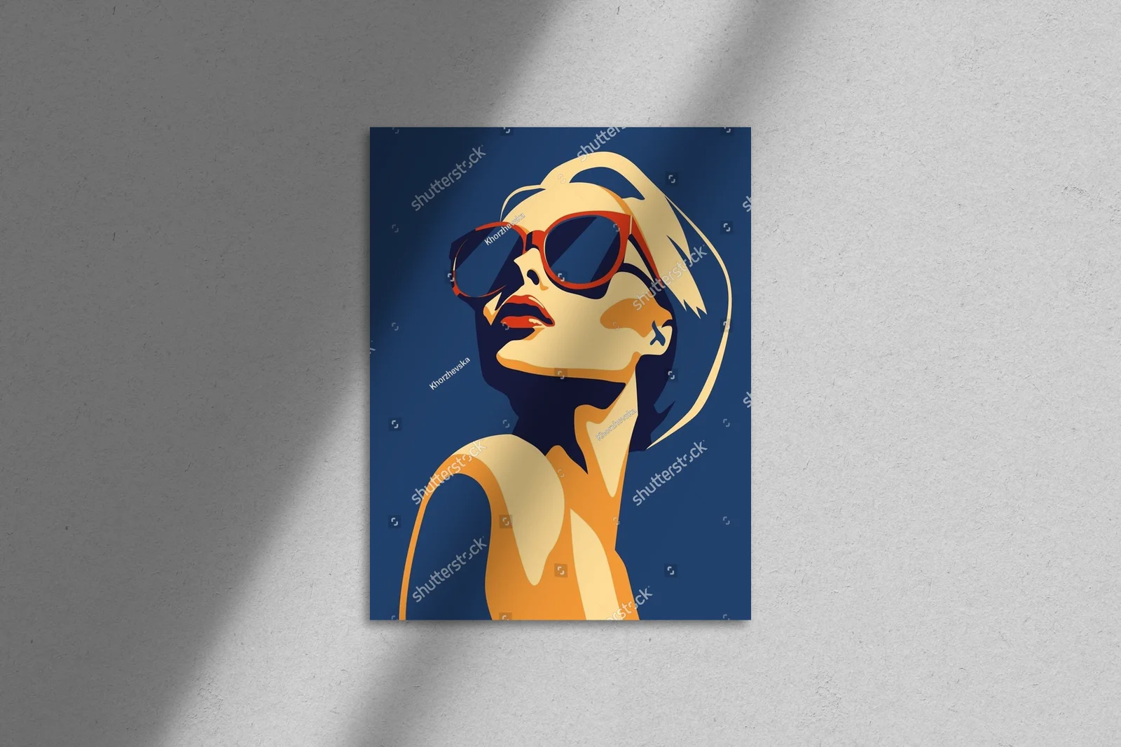 Stylowy portret modnej kobiety w jasnych barwach