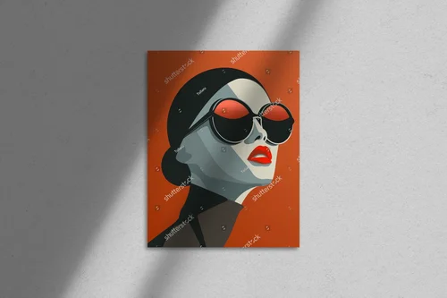 Nowoczesny portret dziewczyny w modnych okularach