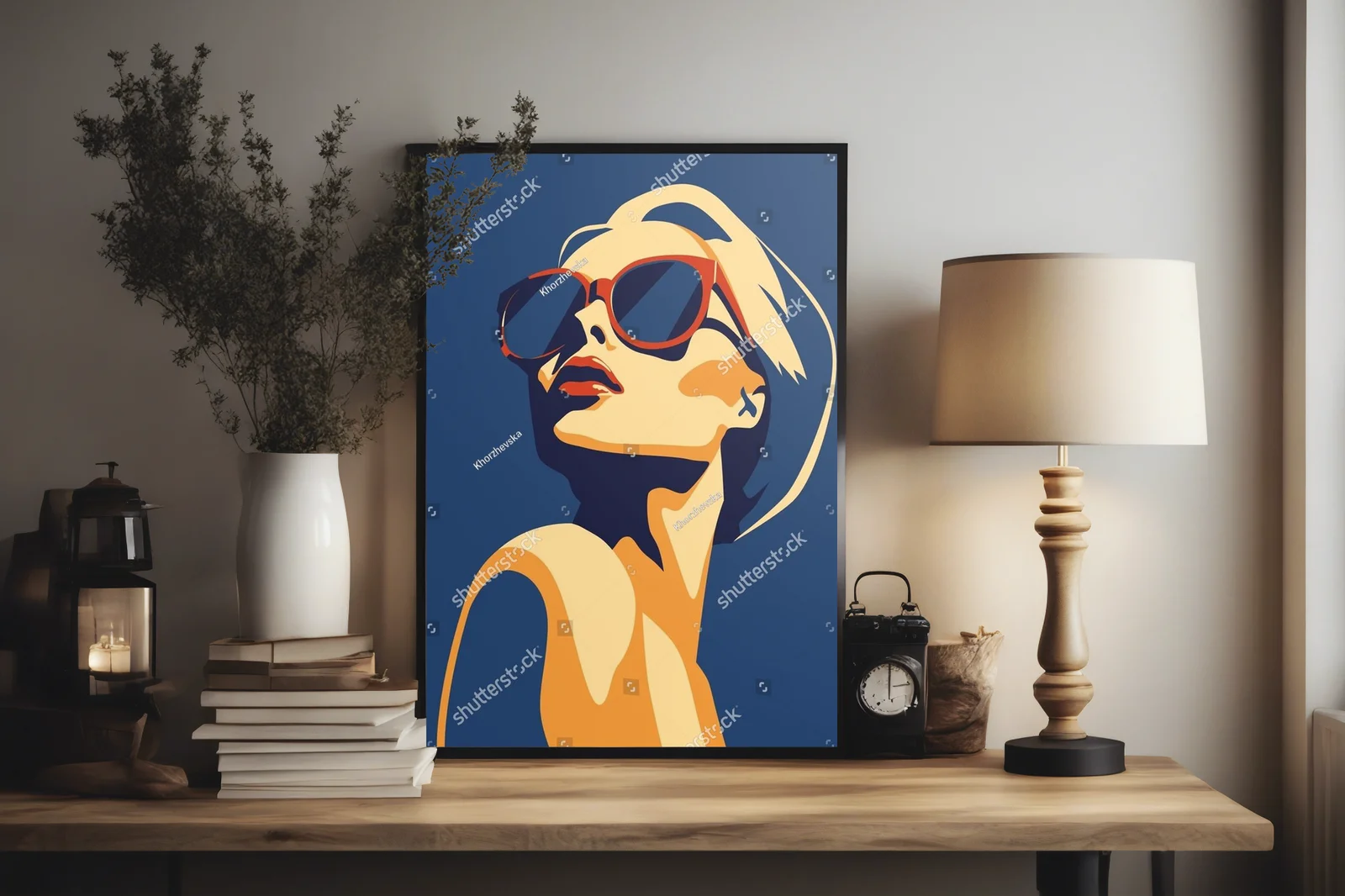 Stylowy portret modnej kobiety w jasnych barwach