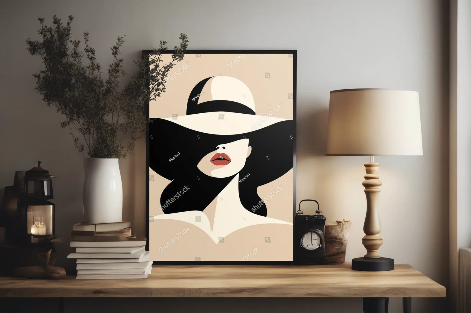 Elegancka sylwetka w minimalistycznym stylu