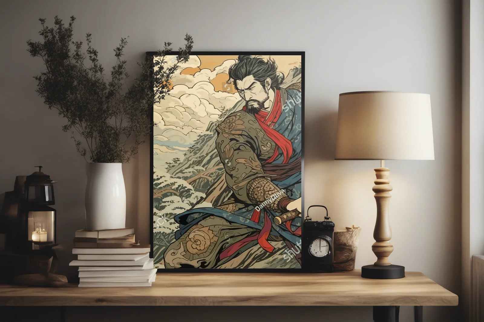 Mistrzowska katana w urokliwych odcieniach Ukiyo-e