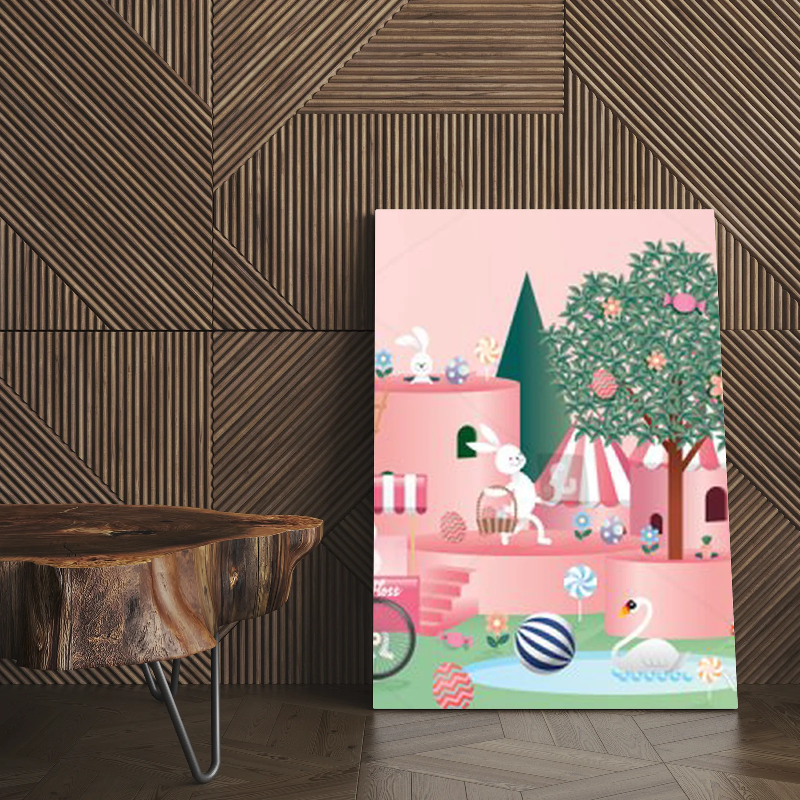 Bajkowe ilustracje wielkanocnej radości