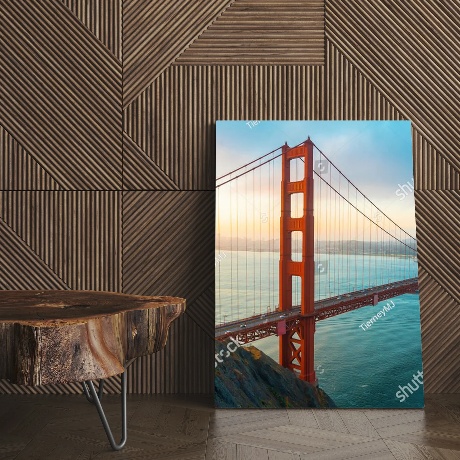 Poranny blask golden gate w malowniczym Marin