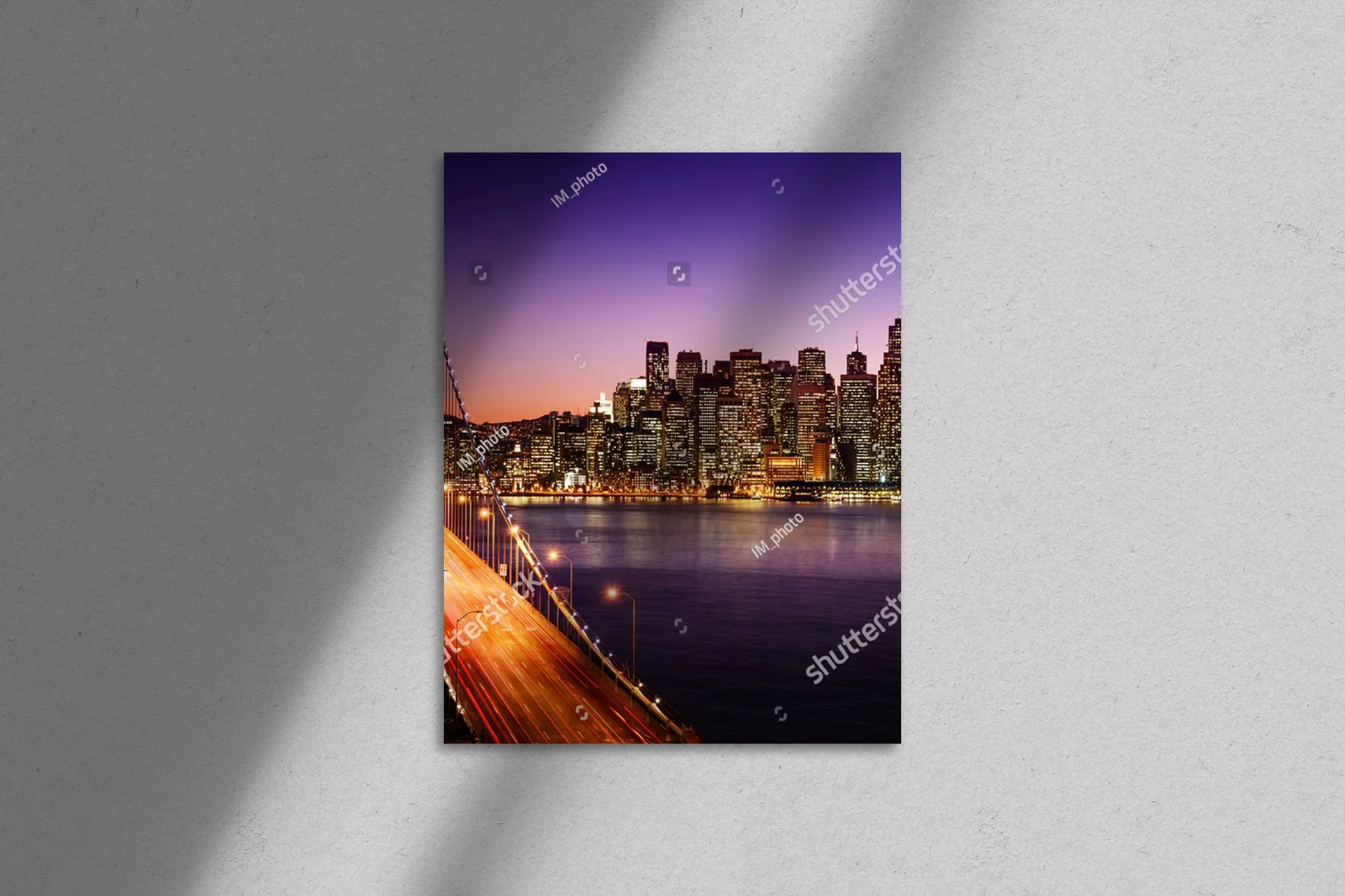 Zachwycający skyline San Francisco o zachodzie słońca