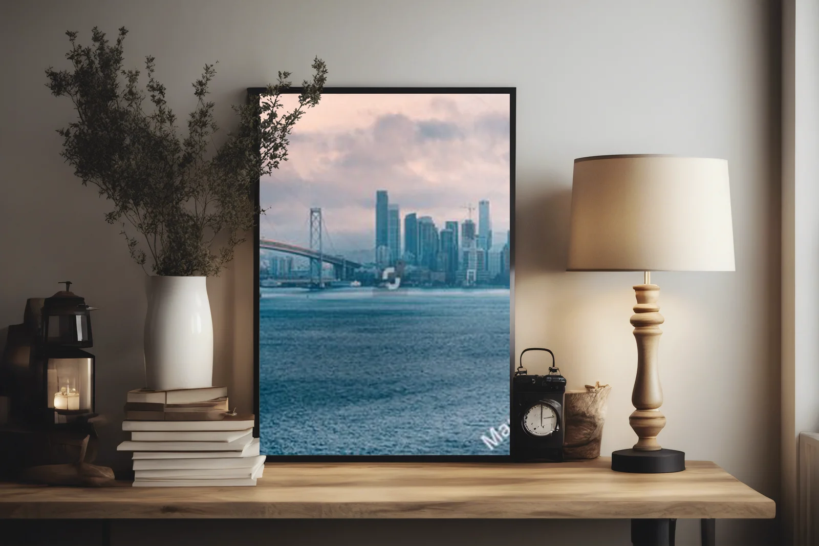 Zachwycający zachód słońca nad San Francisco