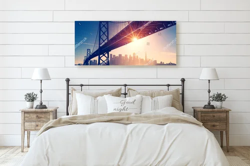 Zachwycający widok San Francisco w wieczornych barwach
