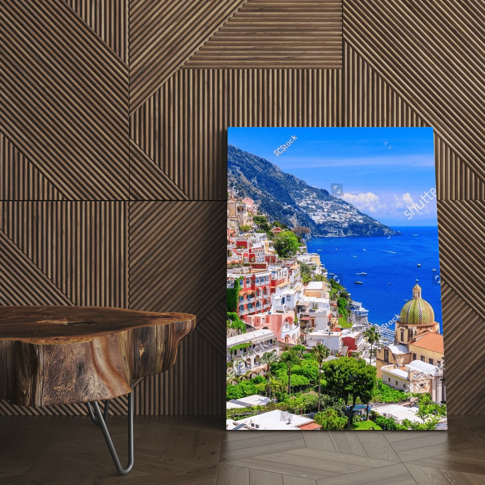 Urokliwy widok na Positano z Amalfi