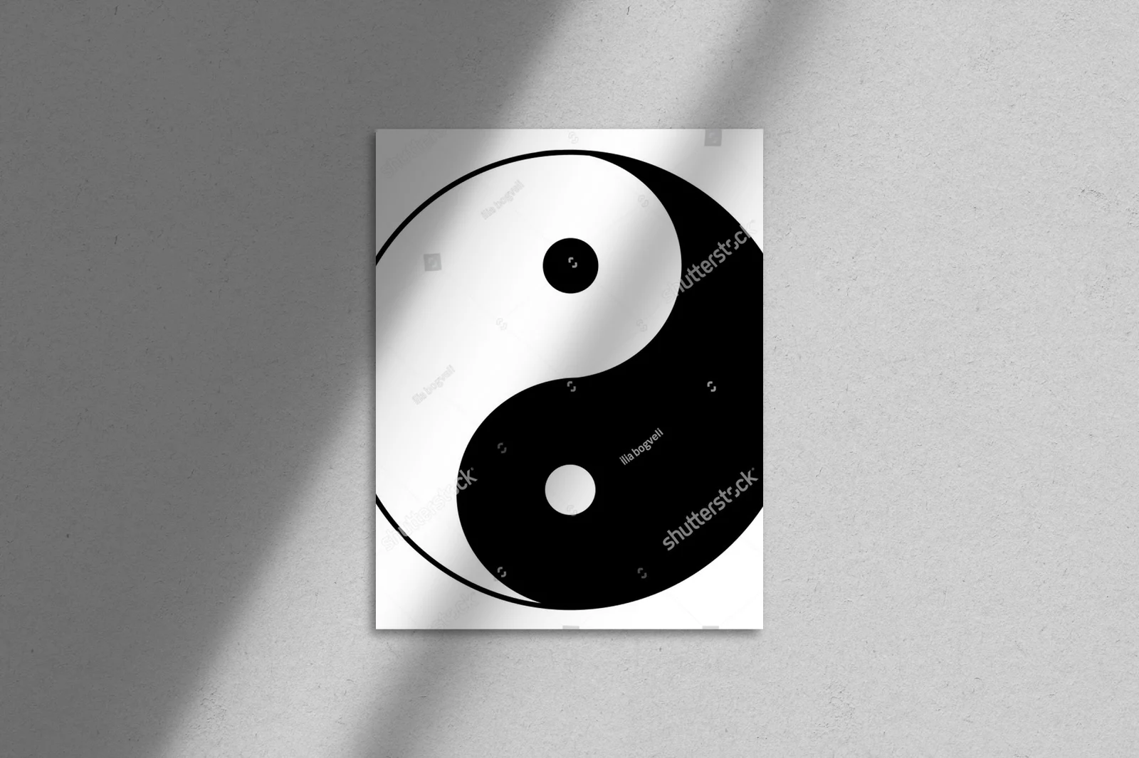 Harmonia yin-yang w delikatnych odcieniach