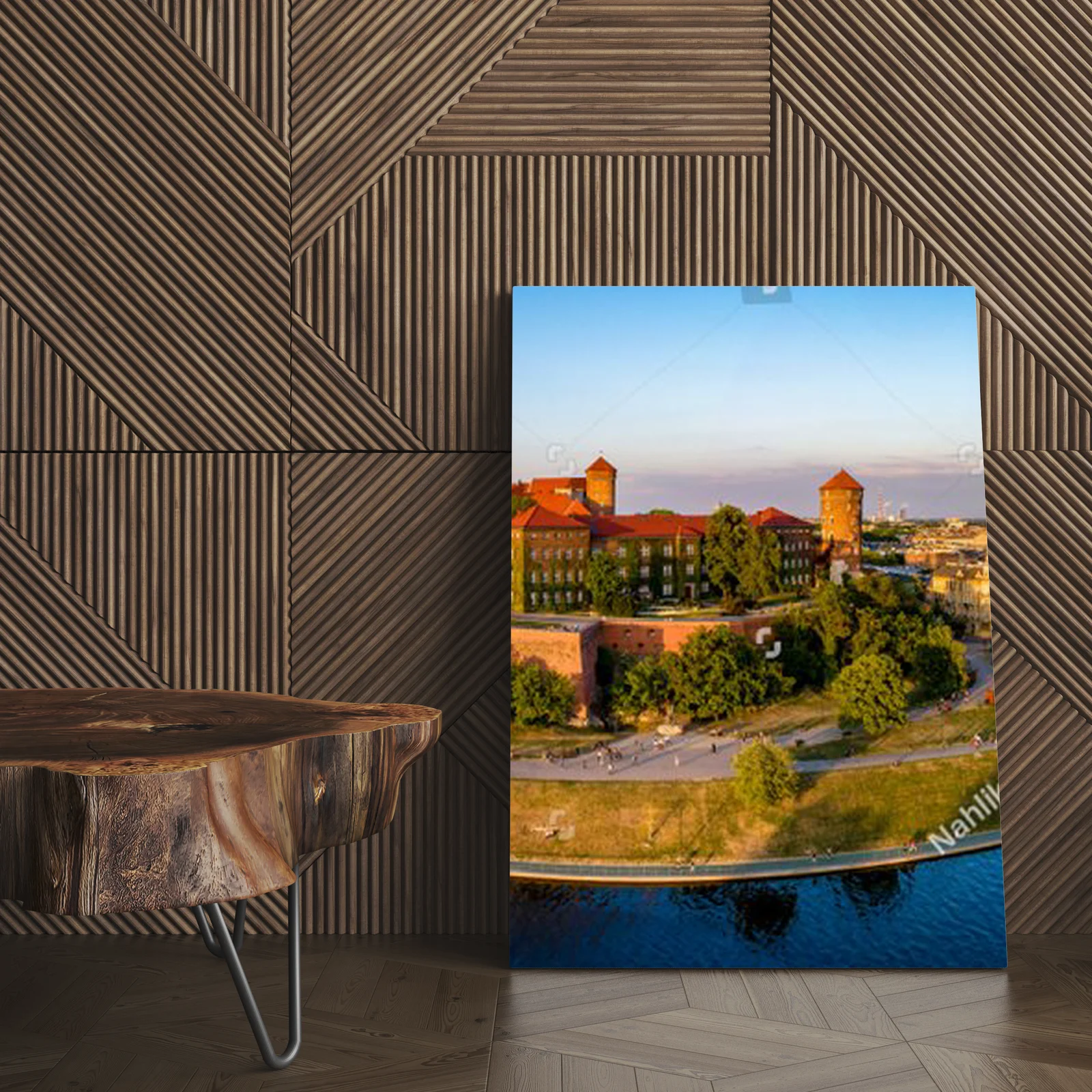 Krakowska panorama w kolorach zachodu słońca