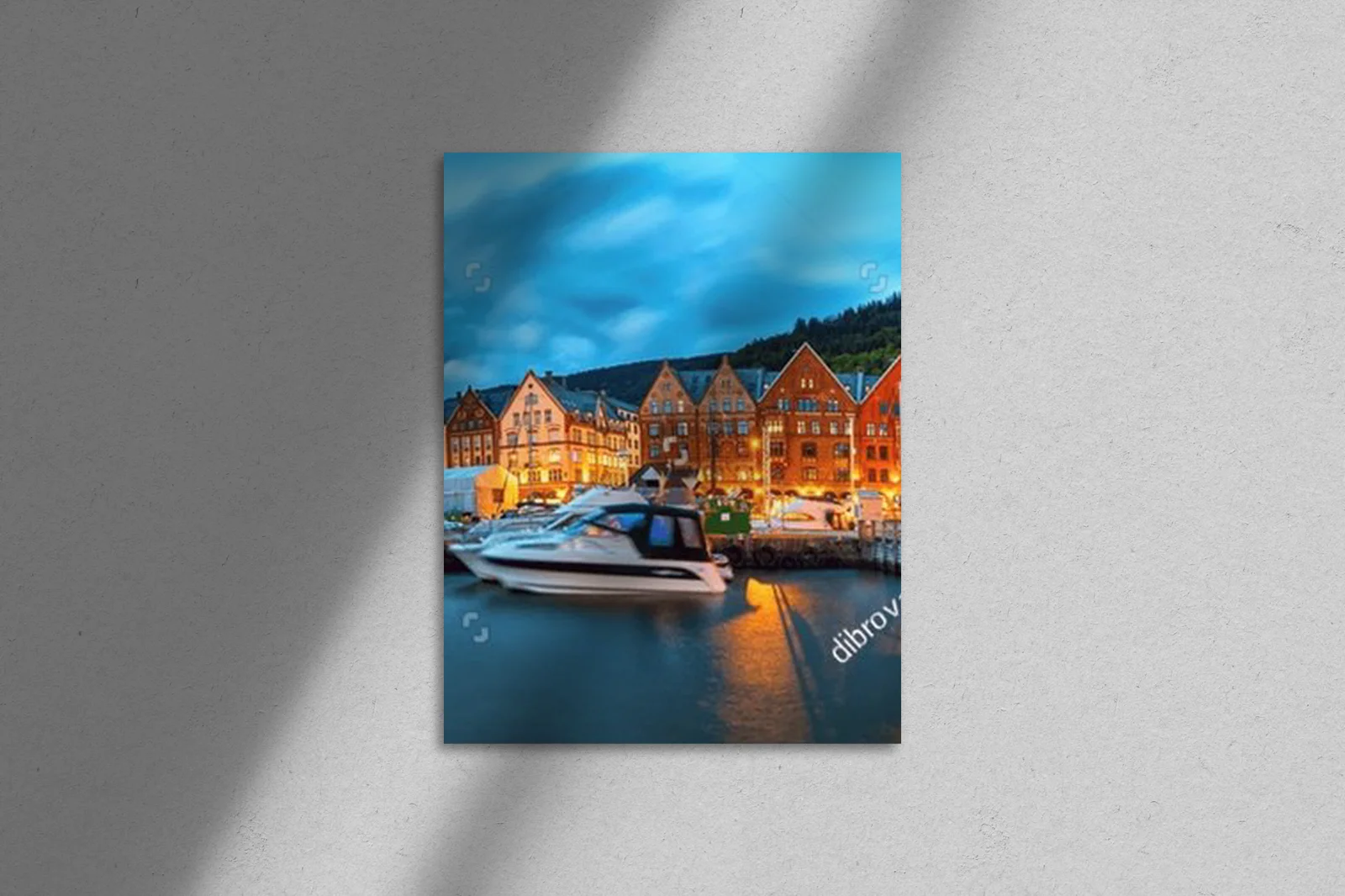 Twilight na nadbrzeżu Bergen - magia Bryggen