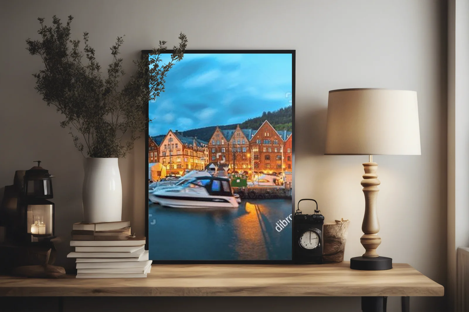 Twilight na nadbrzeżu Bergen - magia Bryggen