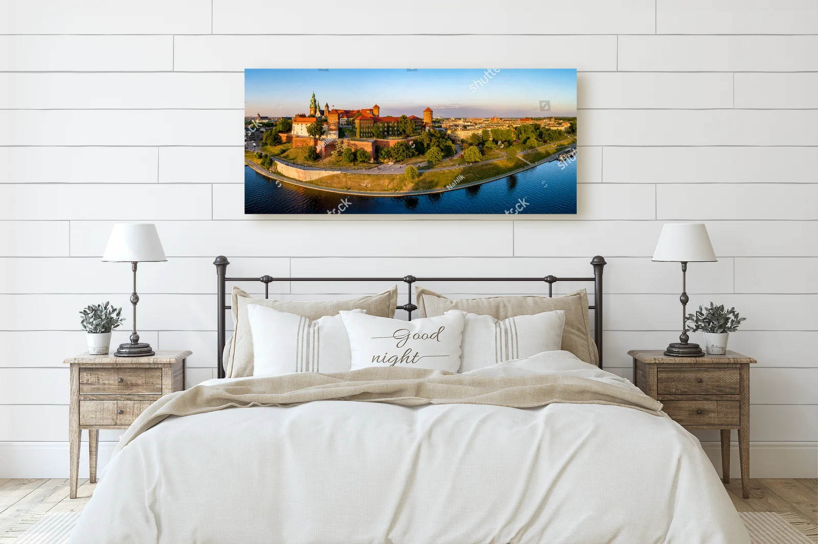Krakowska panorama w kolorach zachodu słońca