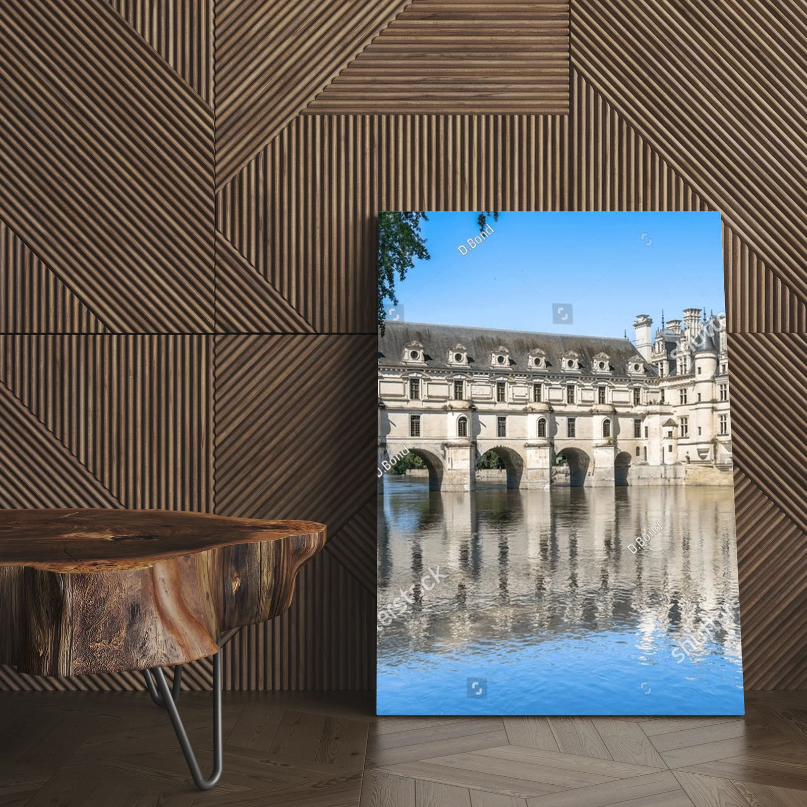 Czarujący zamek Chenonceau w pastelowych tonach