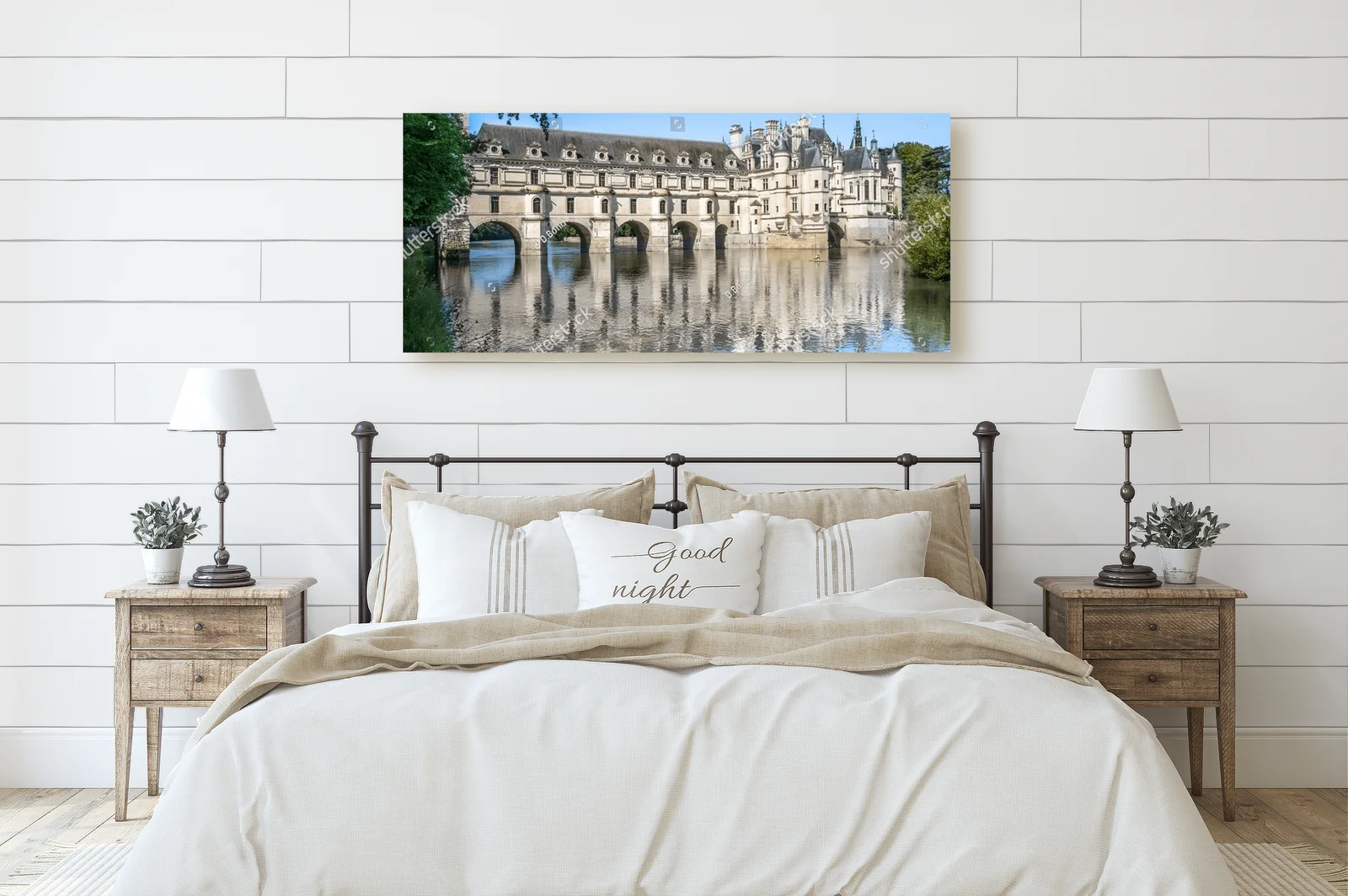 Czarujący zamek Chenonceau w pastelowych tonach