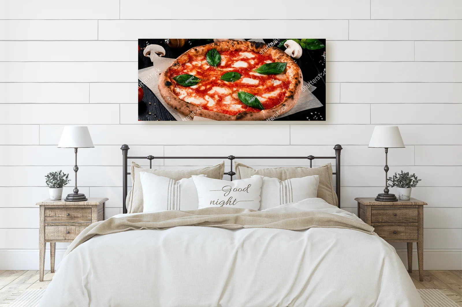Aromatyczna kompozycja pizzy w ciemnych tonach