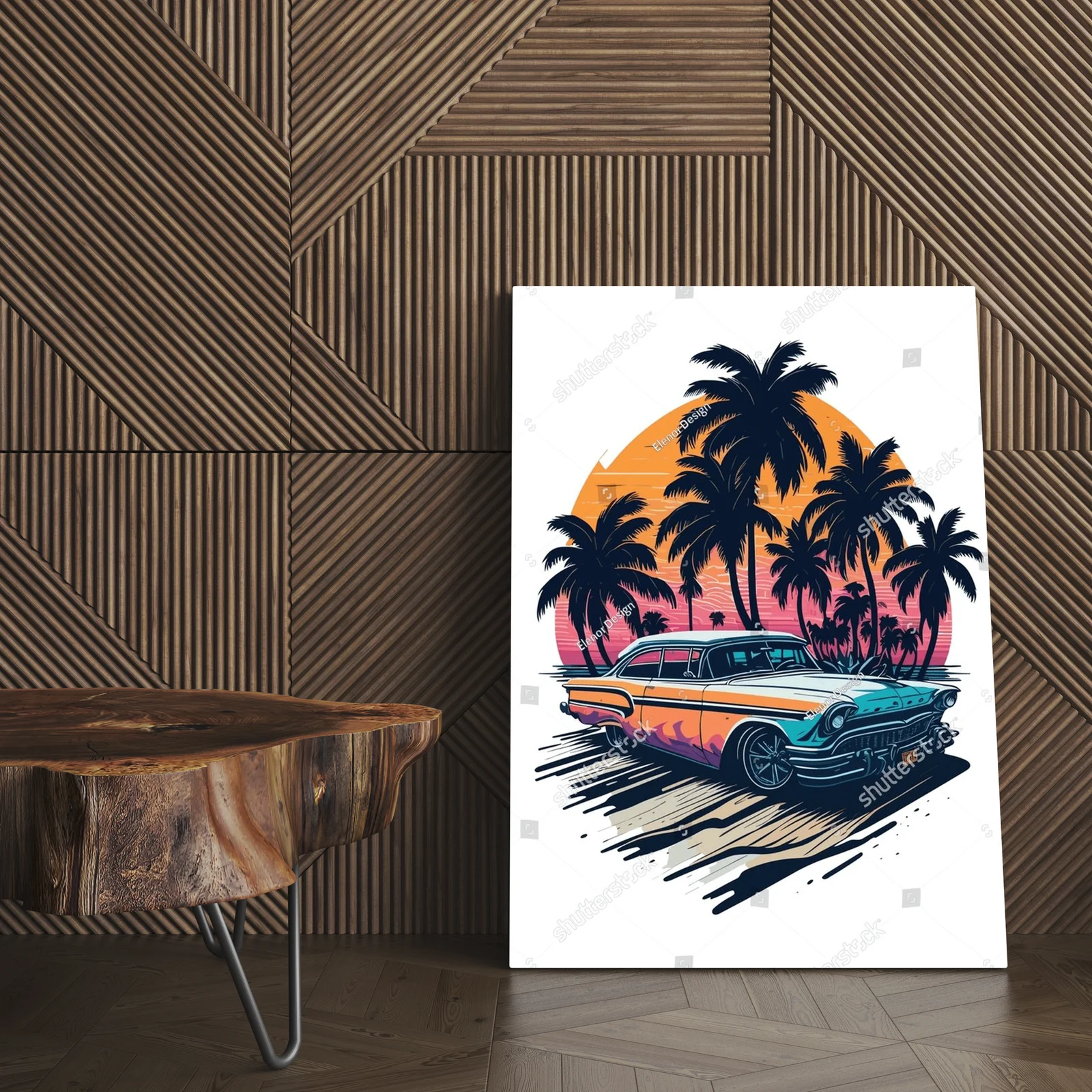 Retro w stylu vintage na letniej plaży