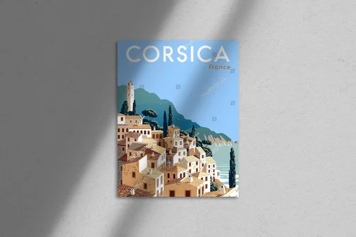 Urok Corsy: Lato i Morze w Pastelowych Odcieniach