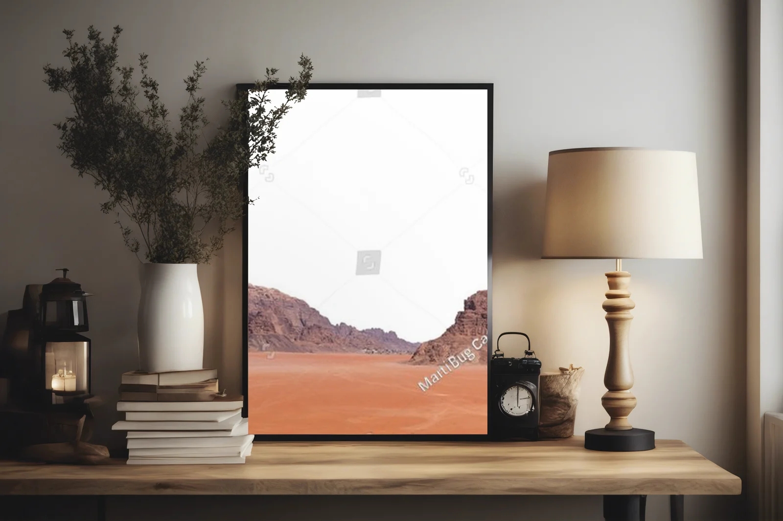 Czarujący krajobraz pustyni Wadi Rum w Jordanii