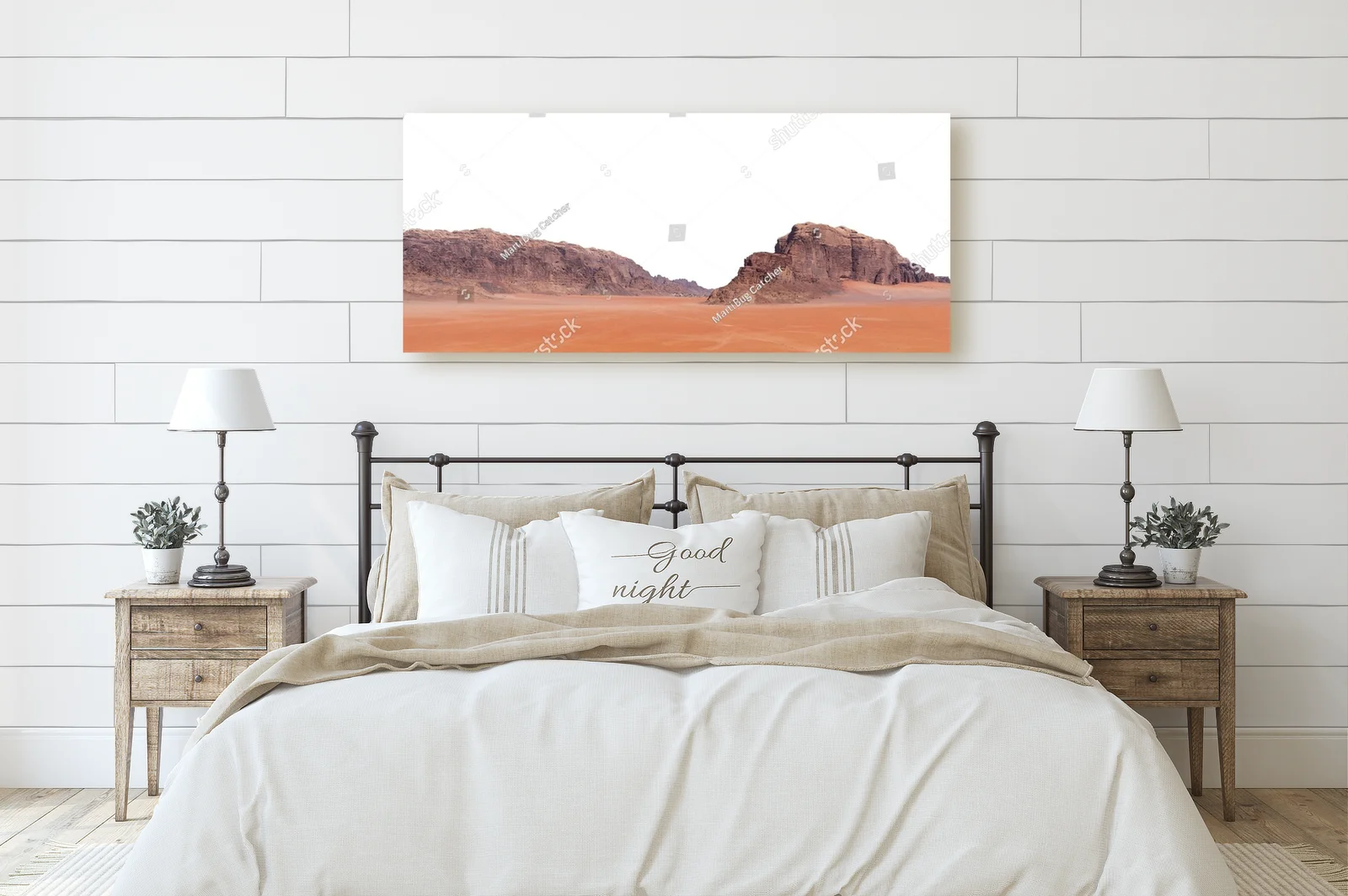 Czarujący krajobraz pustyni Wadi Rum w Jordanii