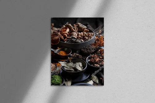 Aromatyczne zioła w ceramicznej kompozycji