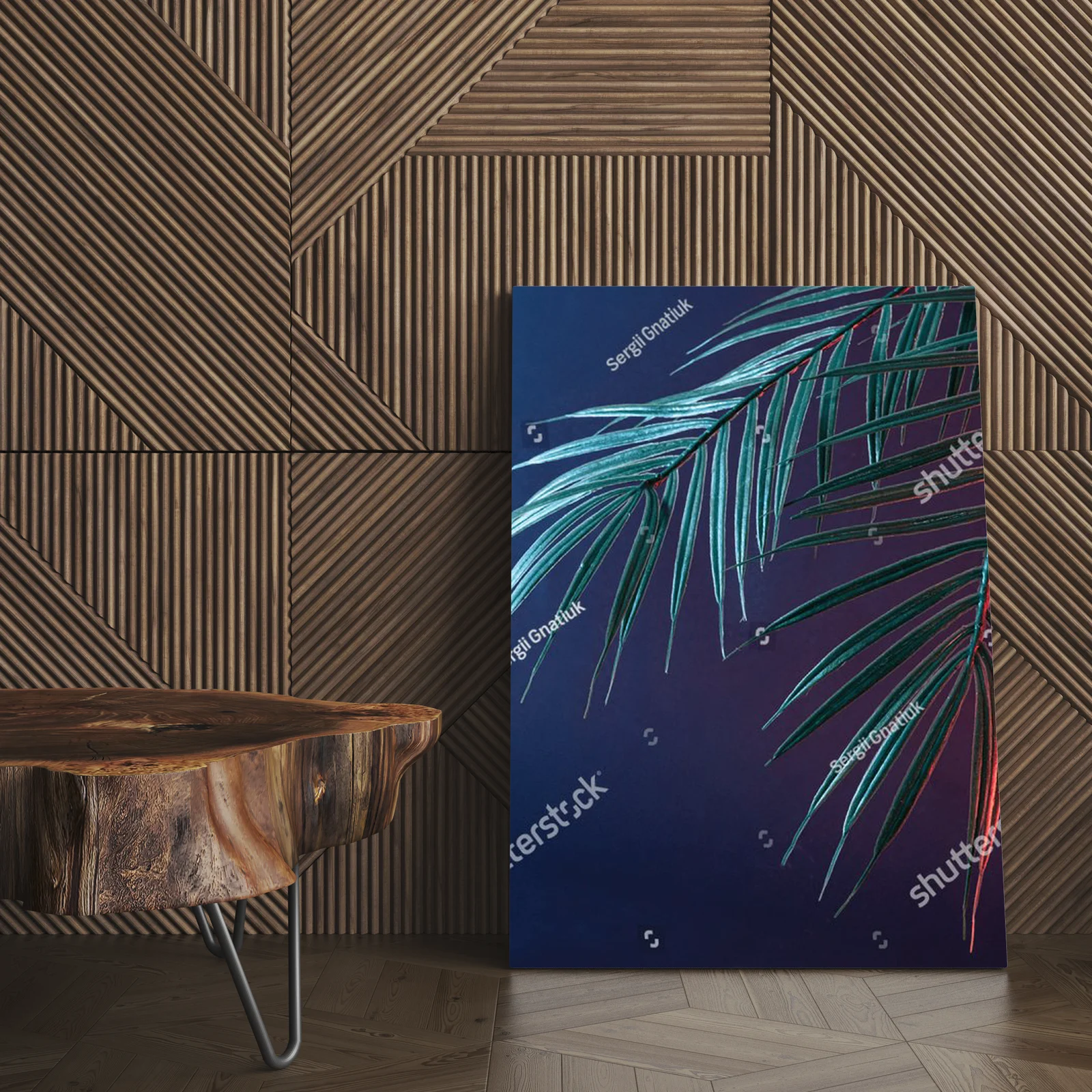 Neonowe palmy w vintage'owej atmosferze