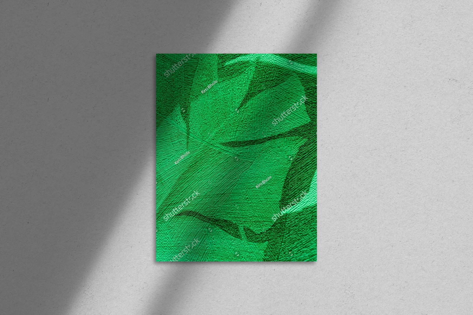 Tropikalna zieleń w geometrycznych formach