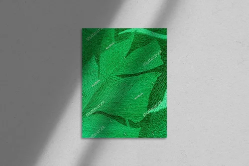 Tropikalna zieleń w geometrycznych formach
