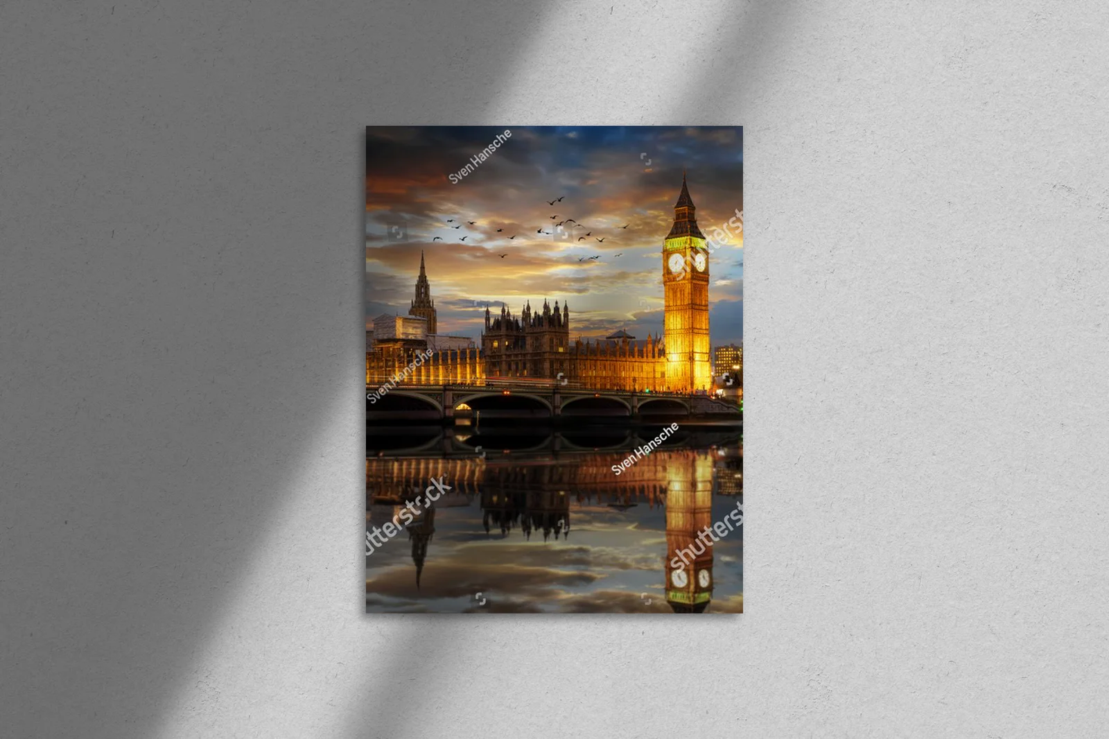 Zachód słońca nad Londynem: Westminster i Big Ben