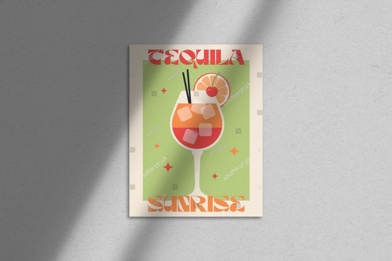 Retro drinki w tropikalnych barwach