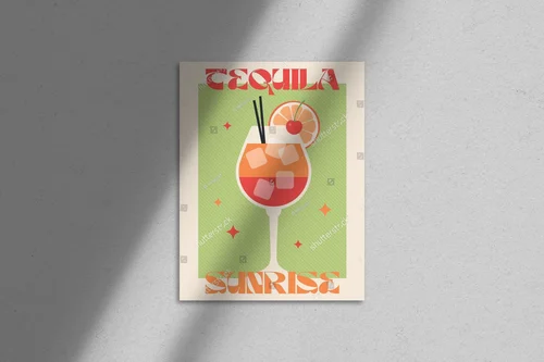 Retro drinki w tropikalnych barwach