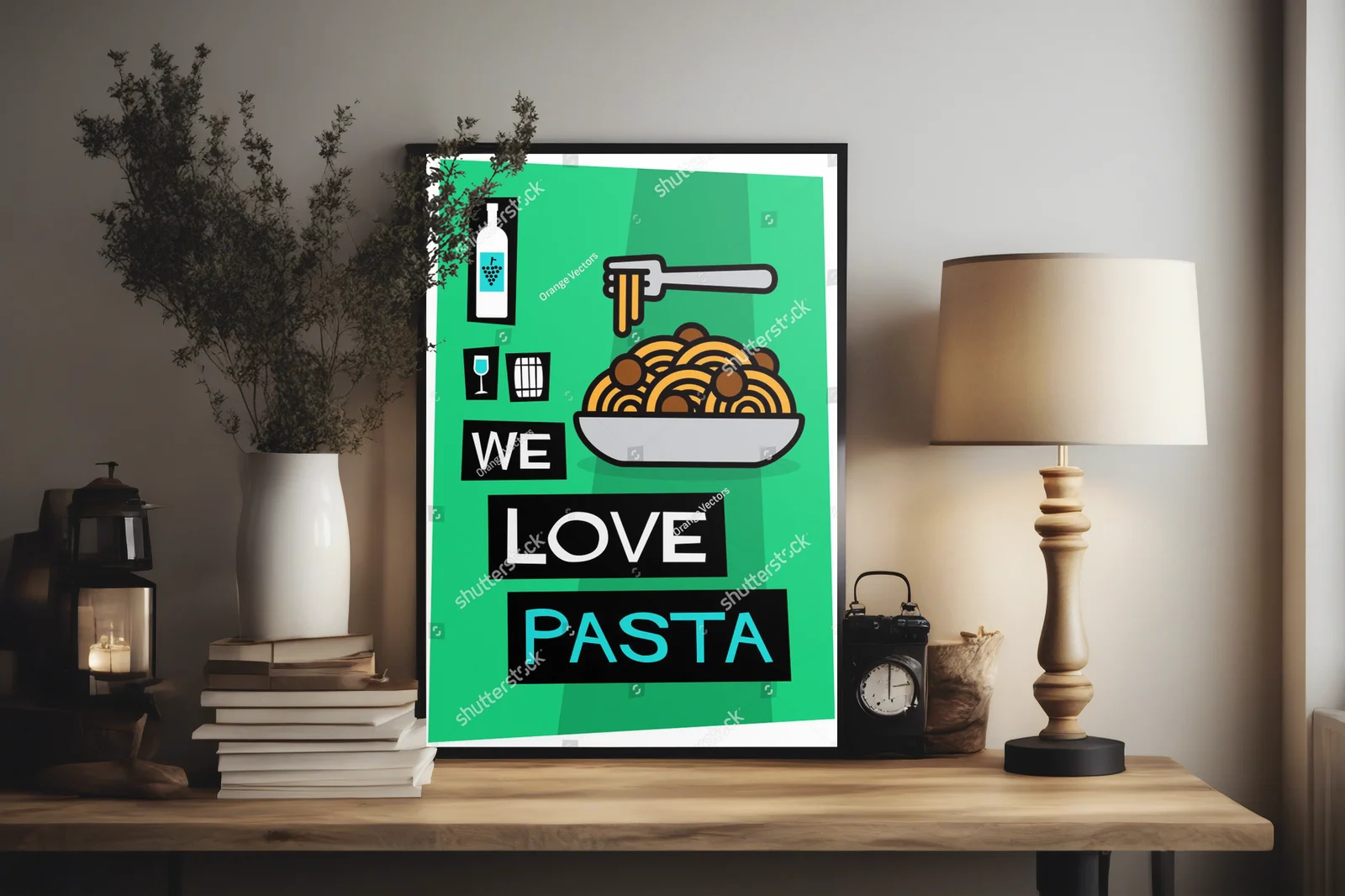 Retro Pasta: Artystyczna kompozycja kulinarnej pasji
