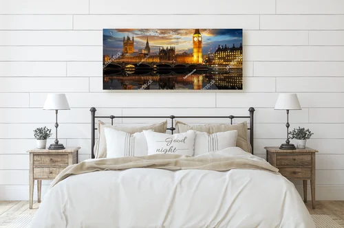 Zachód słońca nad Londynem: Westminster i Big Ben