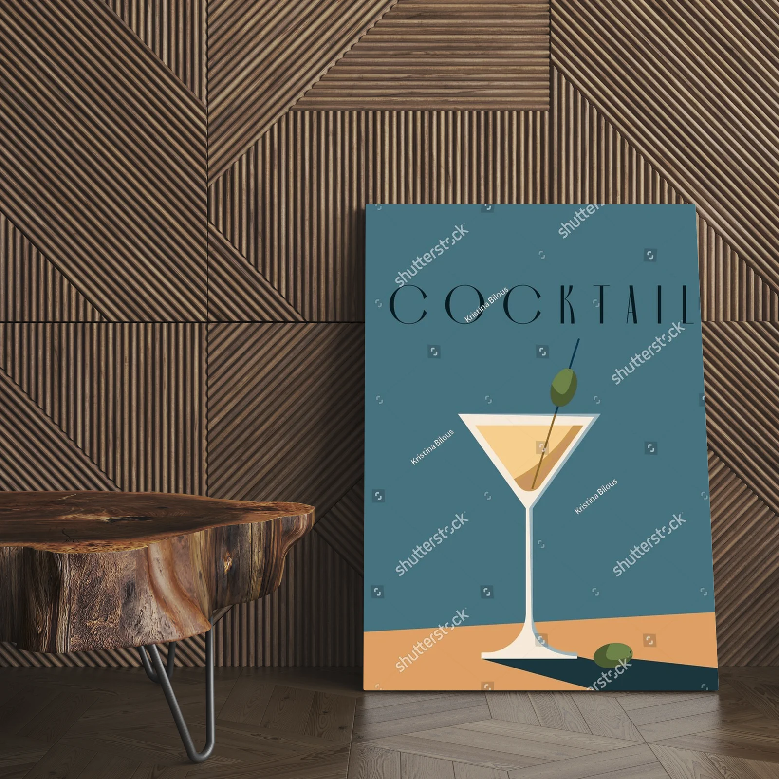 Vintage martini w hipnotyzujących odcieniach