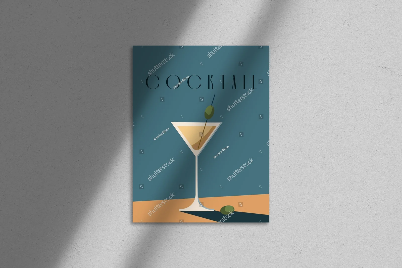 Vintage martini w hipnotyzujących odcieniach