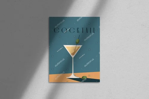 Vintage martini w hipnotyzujących odcieniach