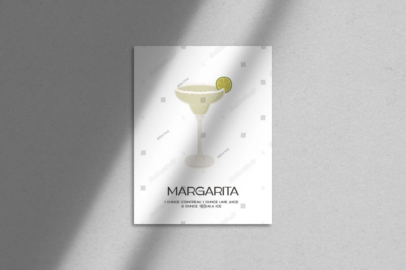 Retro koktajl w minimalistycznym stylu