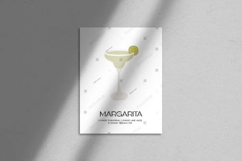 Retro koktajl w minimalistycznym stylu