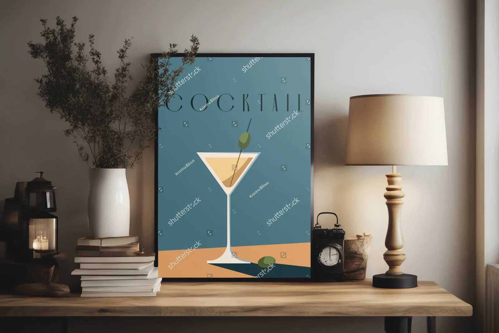 Vintage martini w hipnotyzujących odcieniach