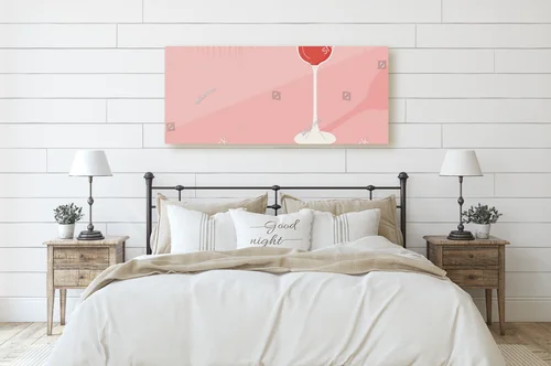 Letni koktajl Kir Royale w pastelowych tonach