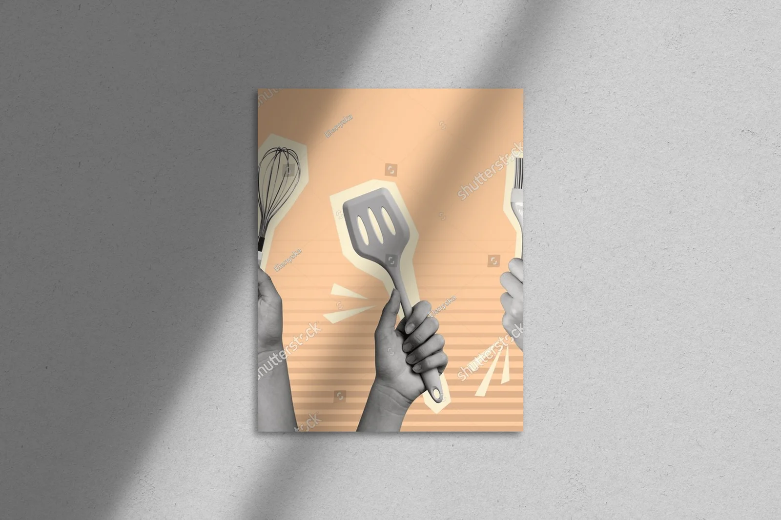 Nowoczesna kompozycja artystyczna w pastelowych tonach
