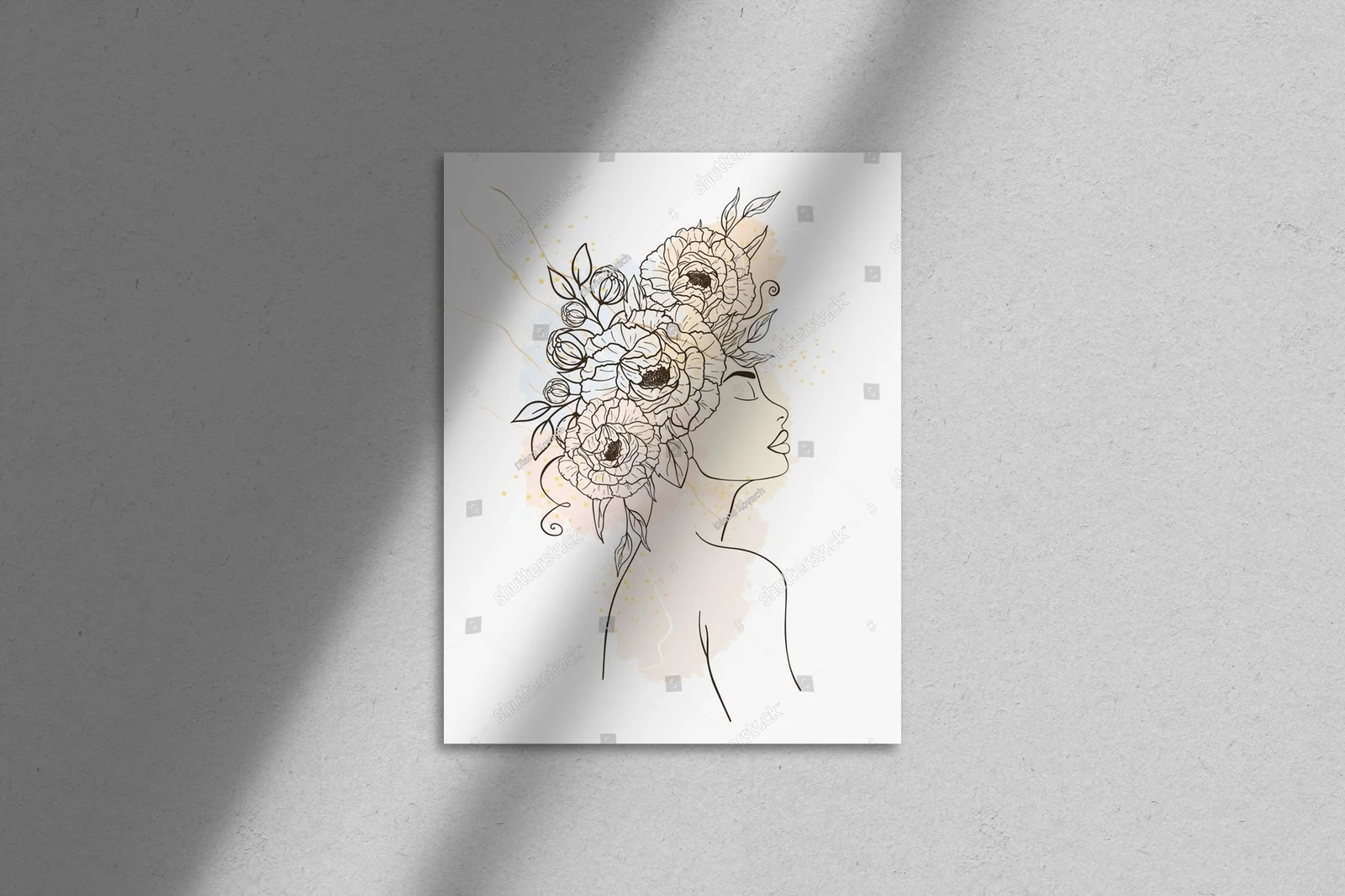 Elegancka sylwetka kobiety w pastelowych tonach
