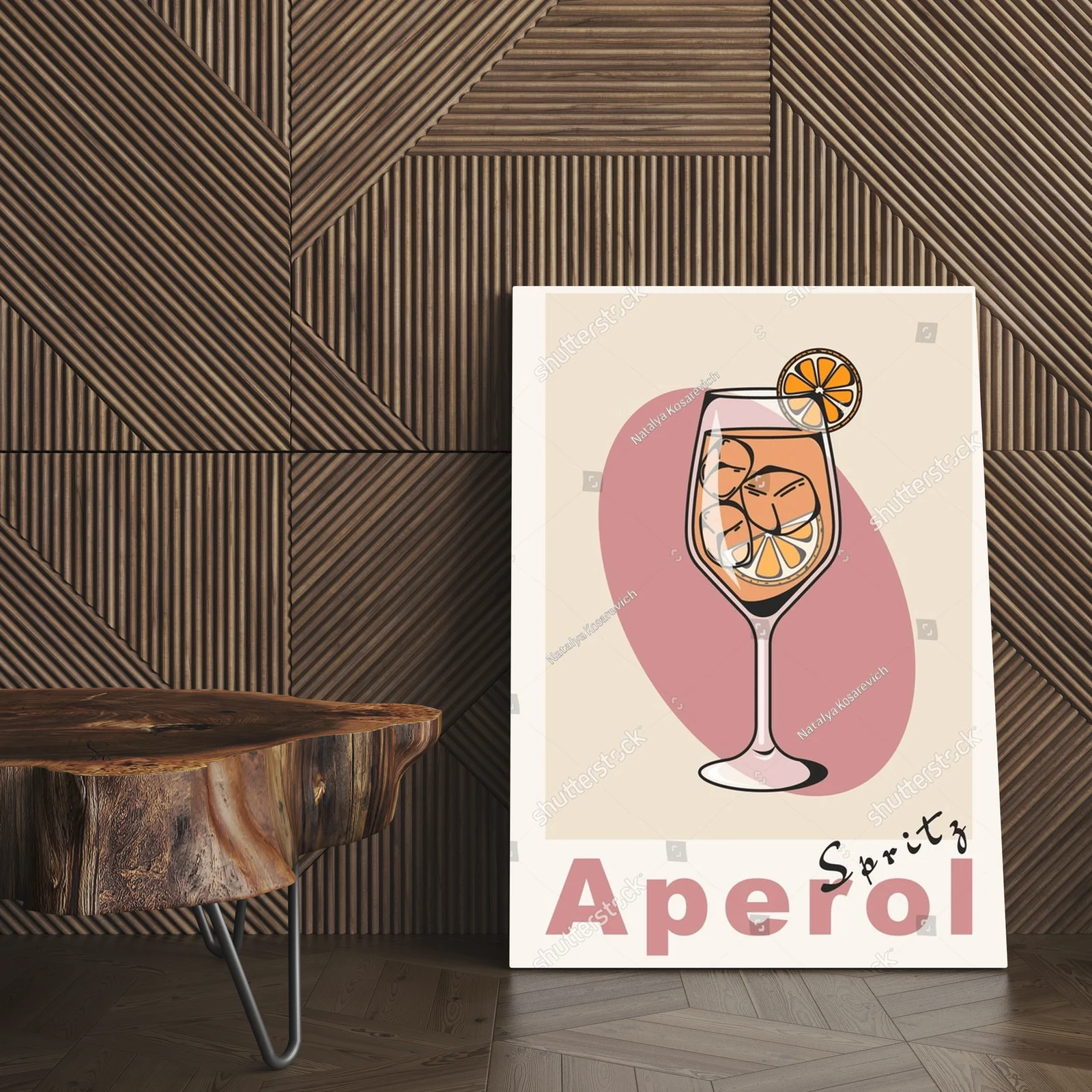 Retro aperol spritz z nutą świetlistych barw