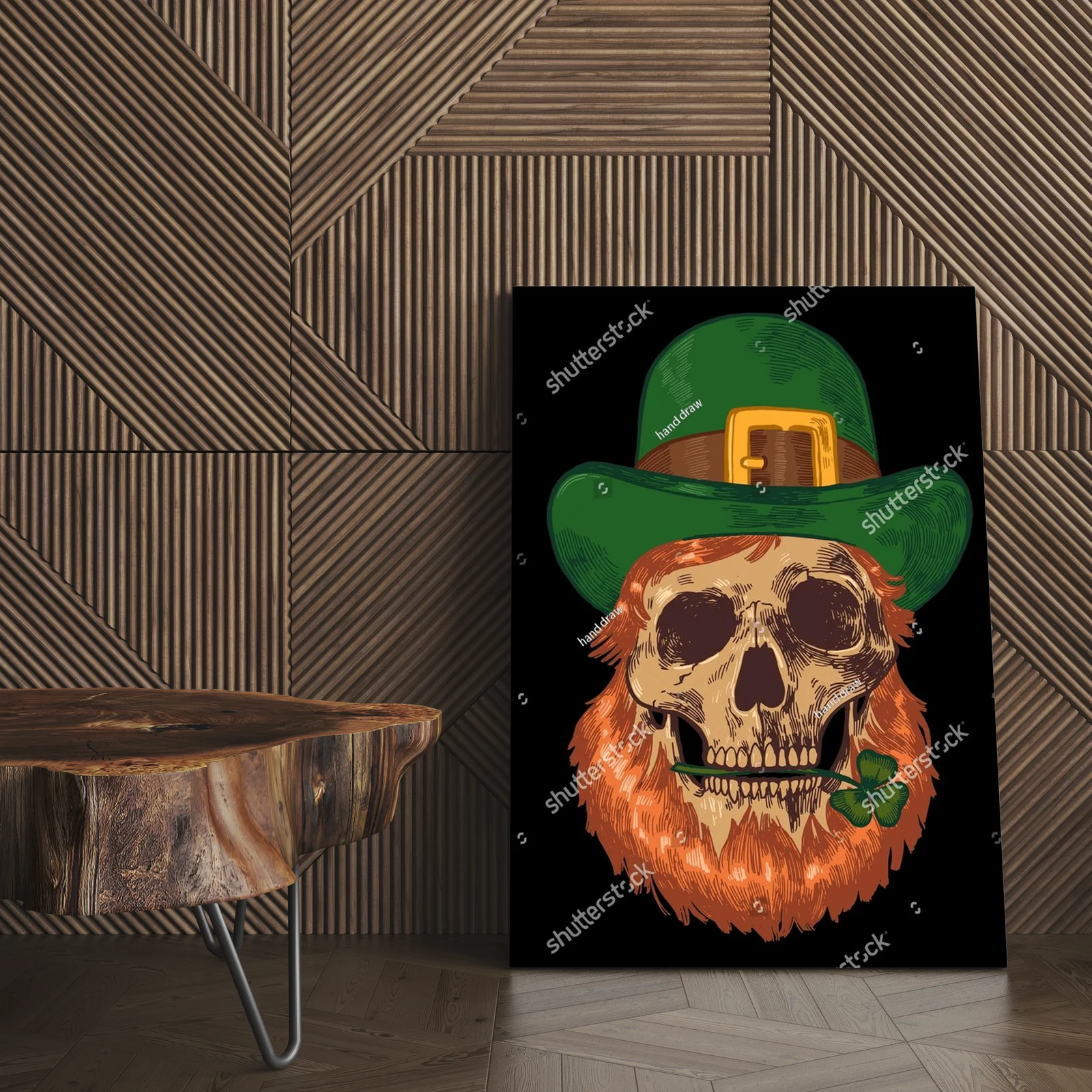 Leprechaun skull: magiczna ilustracja na każdą okazję