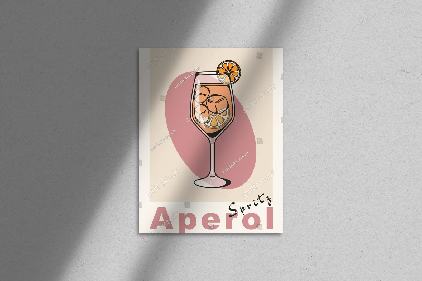 Retro aperol spritz z nutą świetlistych barw
