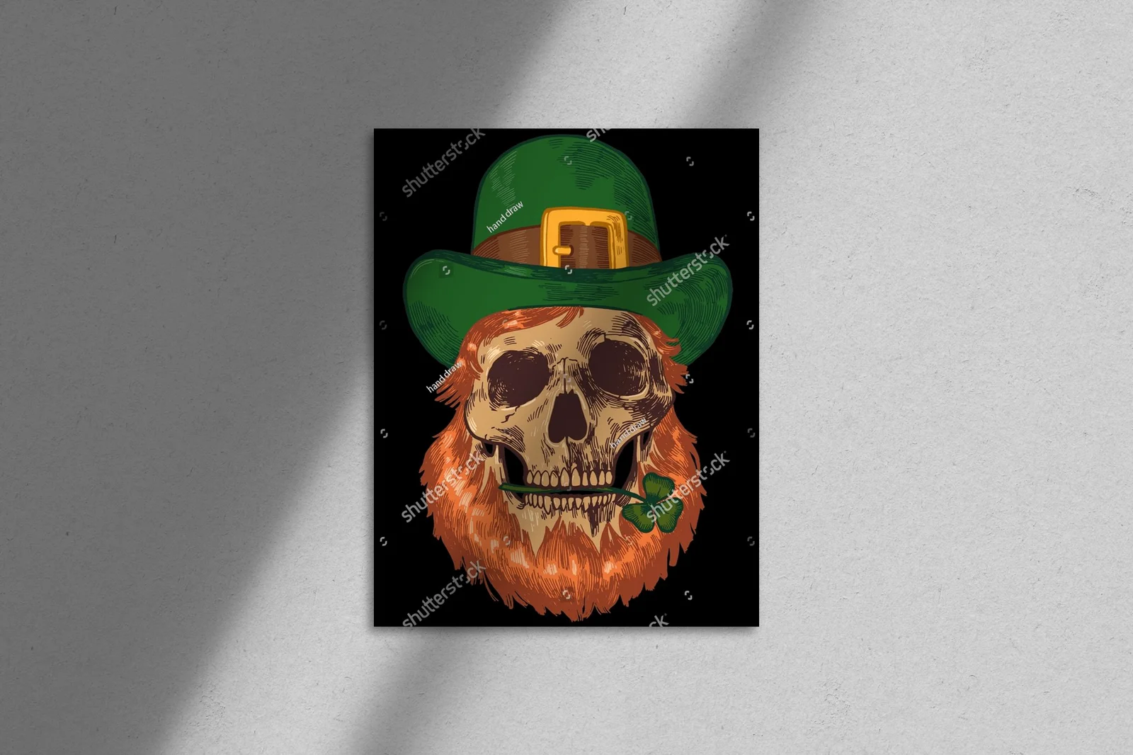 Leprechaun skull: magiczna ilustracja na każdą okazję