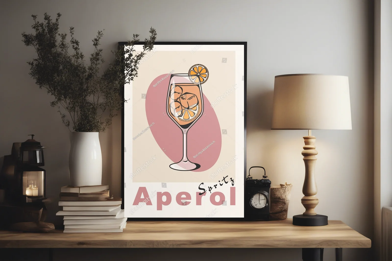Retro aperol spritz z nutą świetlistych barw
