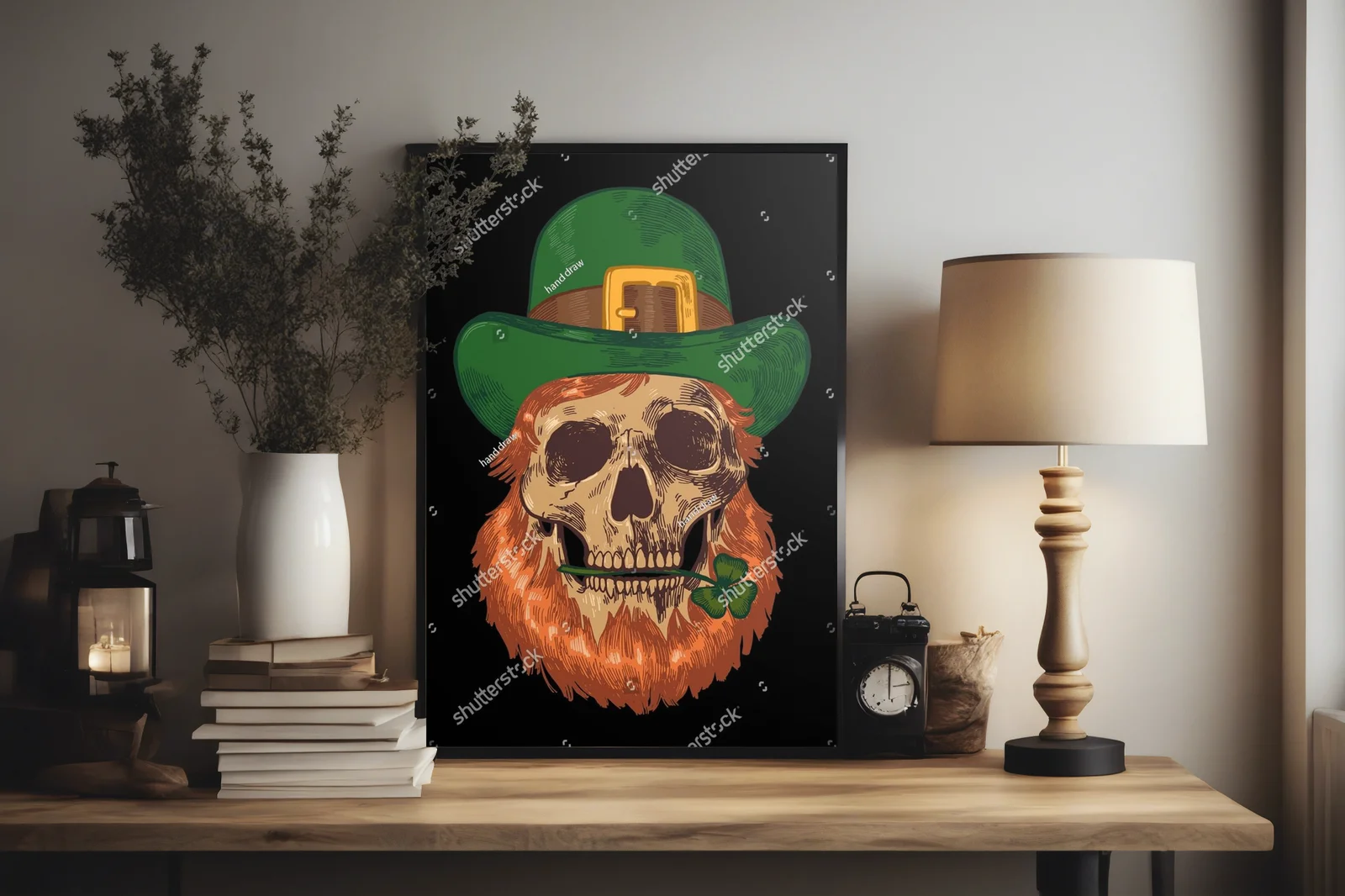 Leprechaun skull: magiczna ilustracja na każdą okazję