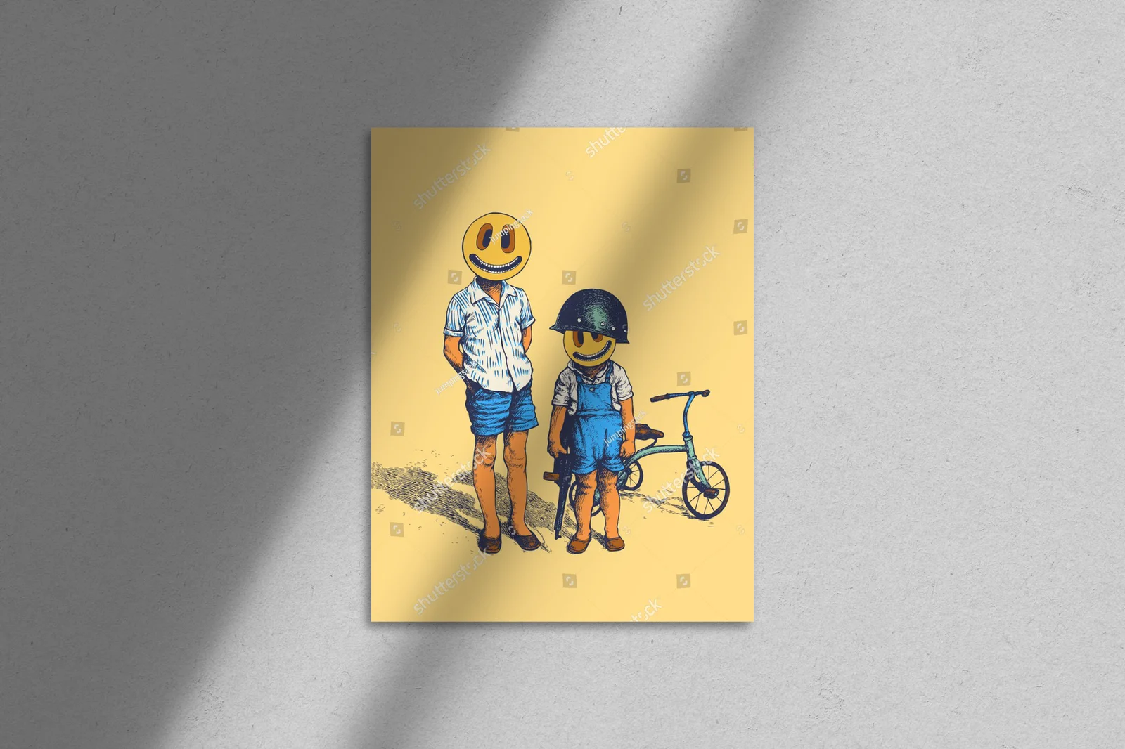 Zadziorne motywy małych bikerów w pastelowych barwach